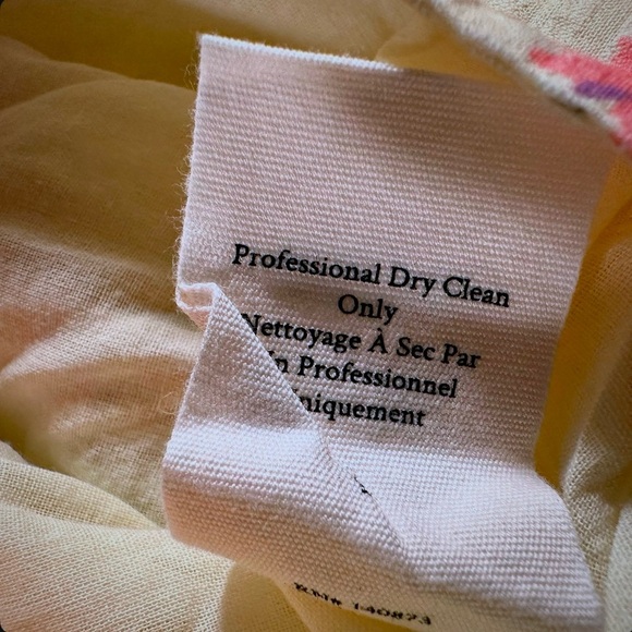 NWT LoveShackFancy ‘Hestia’ Floral Midi Skirt in “Mellow Yellow” Size 0 - Picture 16 of 16